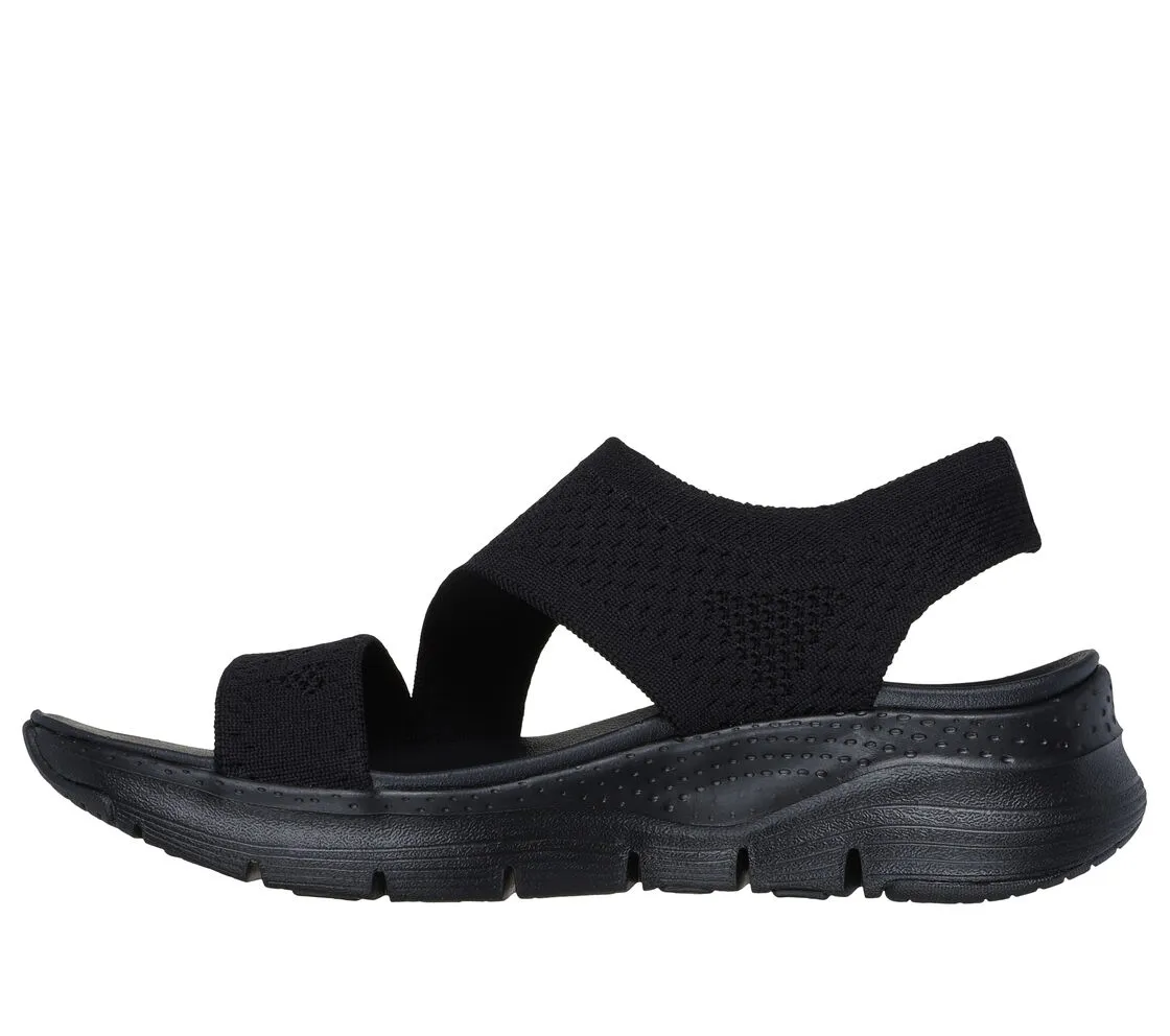 ARCH FIT - BRIGHTEST DAY - BLACK BLACK Flat Summer Mules Shoes