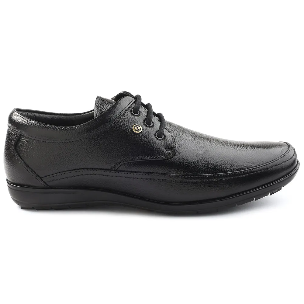 Healers Black Formal Lacing Derby Shoes For Men HA1-12 By Liberty Wide Width Dress Shoes For Wedding