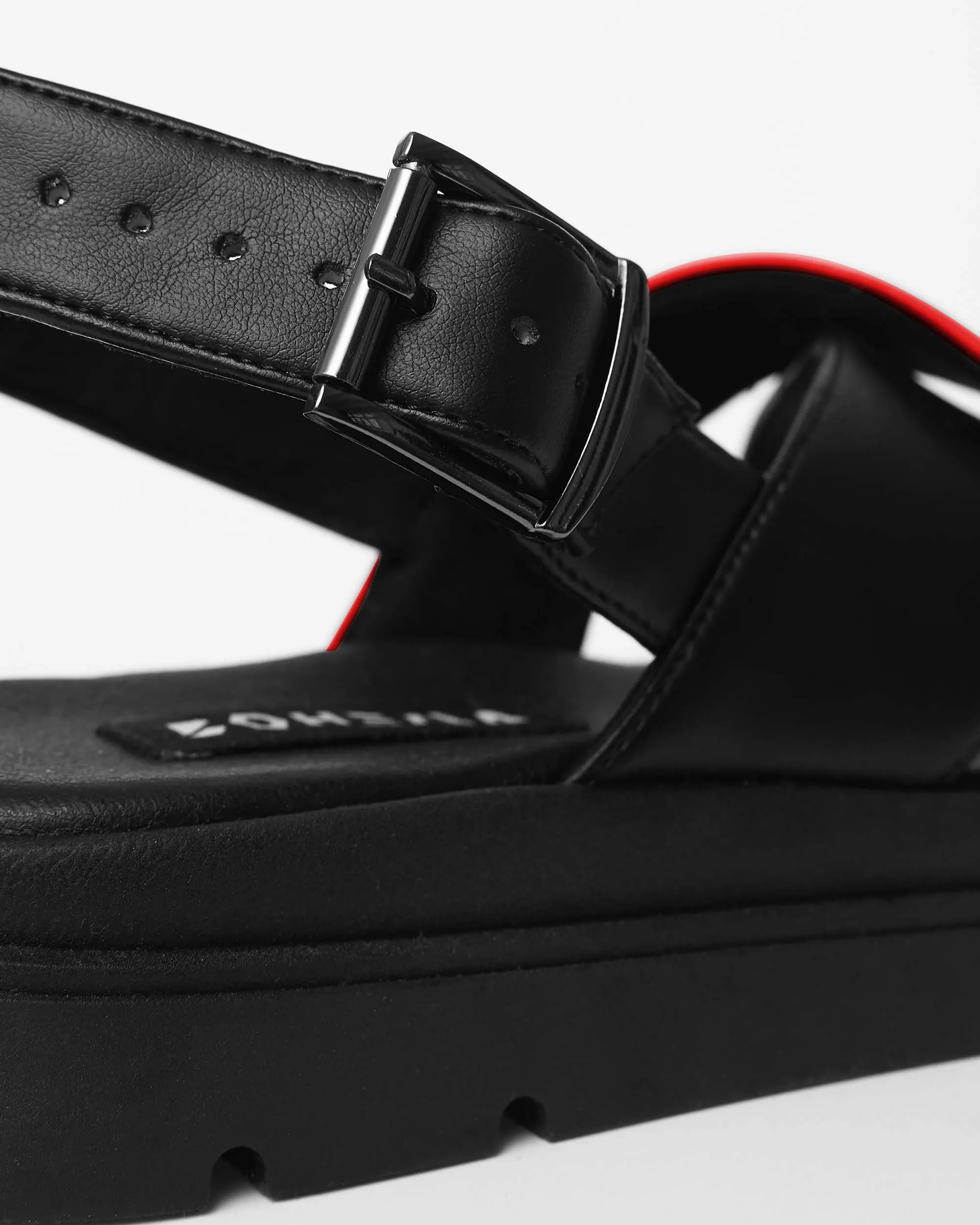 Glare Sandals Red made of vegan corn leather Slip On Trekking