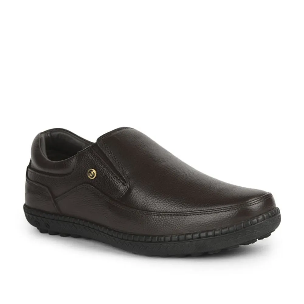 Loafer Casual Dress Shoes Healers Formal (Brown) Non lacing Shoes For Men ER-38 By Liberty