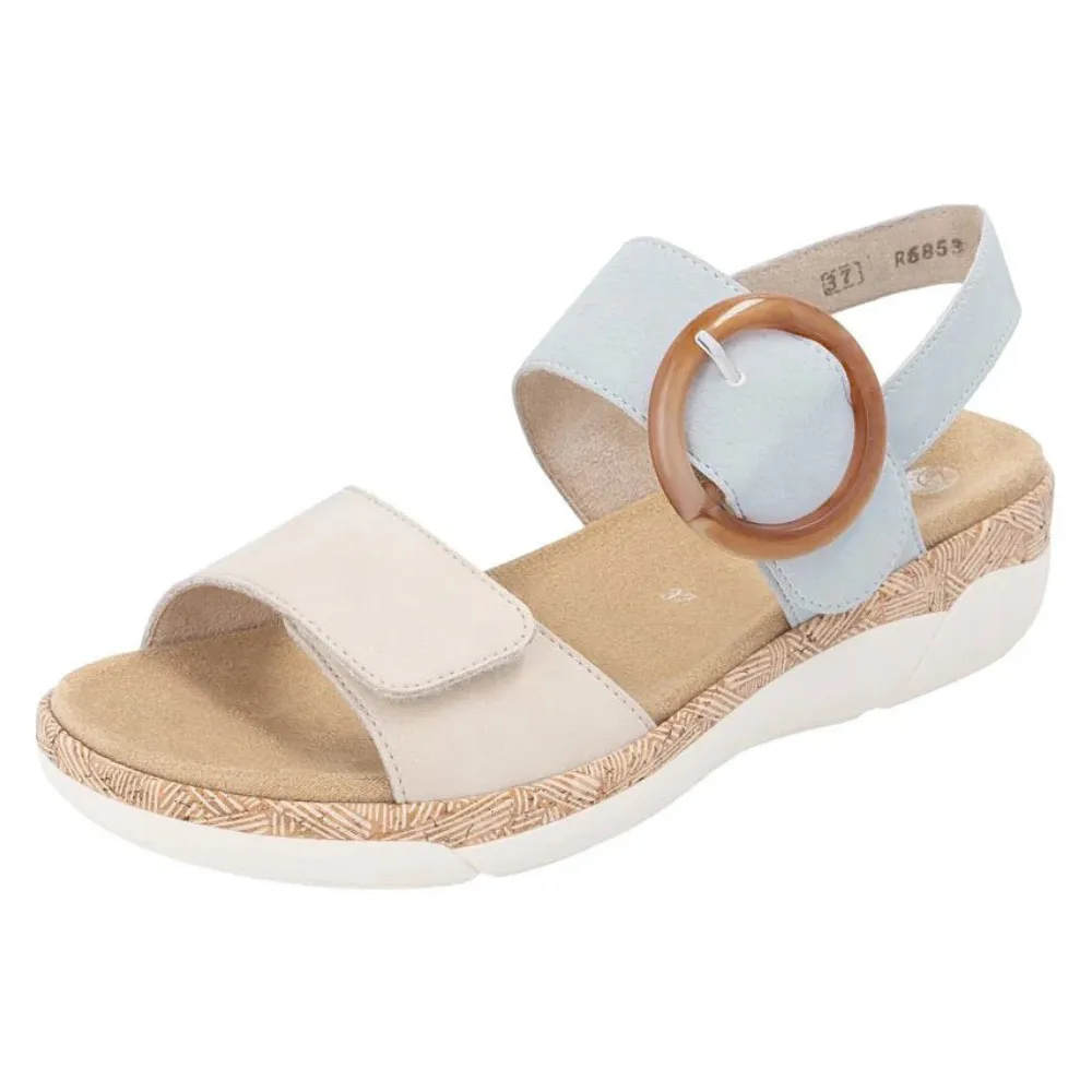 Remonte Jocelyn 53 Muschel/Blue Leather Sandal (Women's) Olukai Sandals Clearance