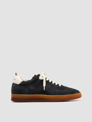 Gt-2160 Sneakers CHANCE 101 - Blue Leather and Suede Low Top Sneakers