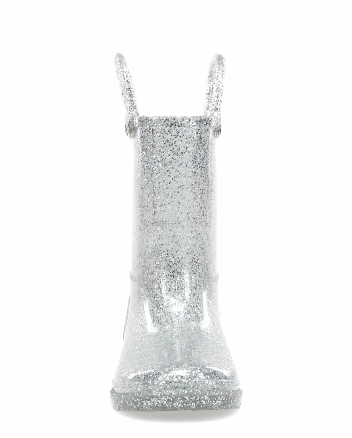 Kids Glitter Rain Boot - Silver Long Boots