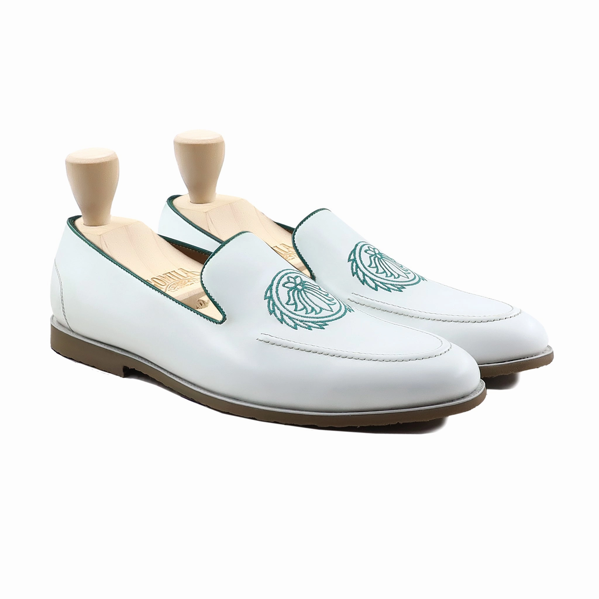 Loafers Sole Porter - Men's White Calf Leather Loafer