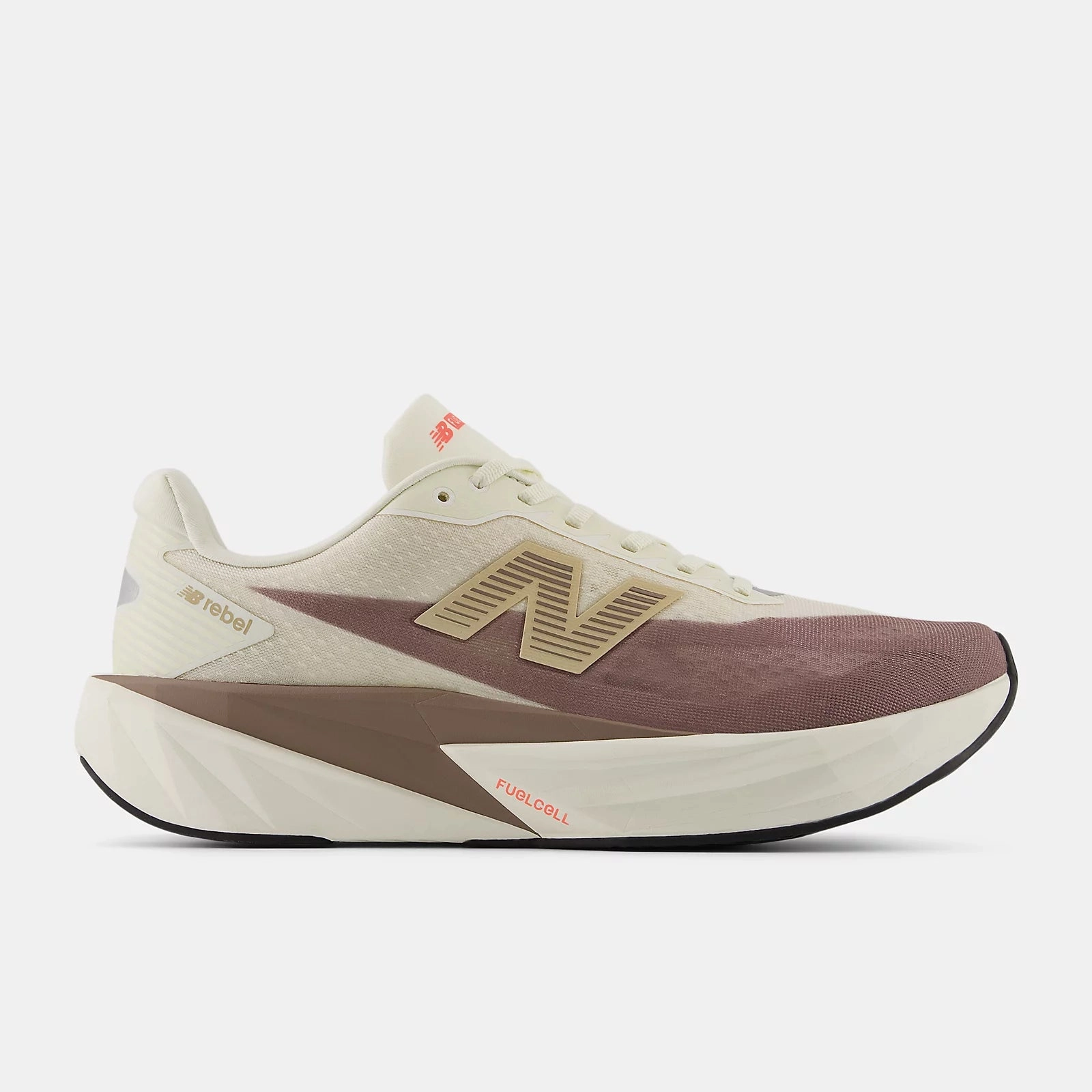 New Balance Womens Fuelcell Rebel v5 - Beige/Brown (WFCXLJ5) Nike Training Shoes For Wide Feet