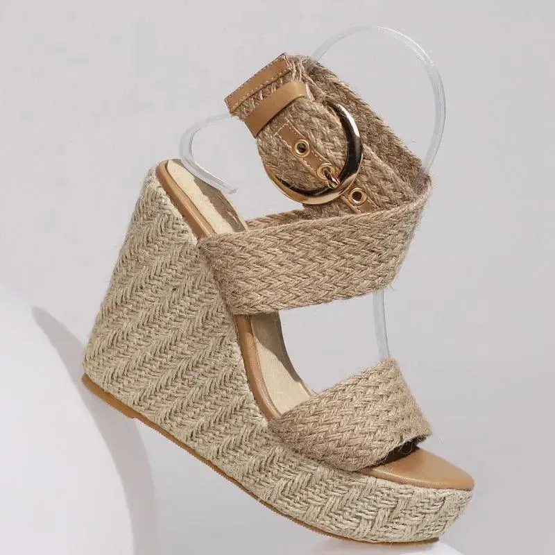Robe Wedge Sandals Shoes Sandals With Strap