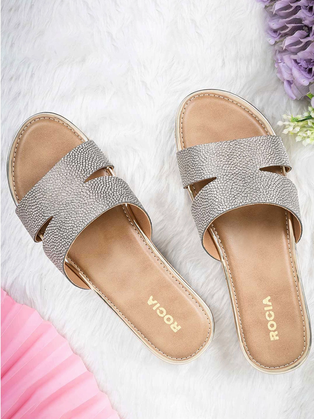 Flat Heel Dress Shoes Rocia By Regal Antique Gold Women Casual Sandal