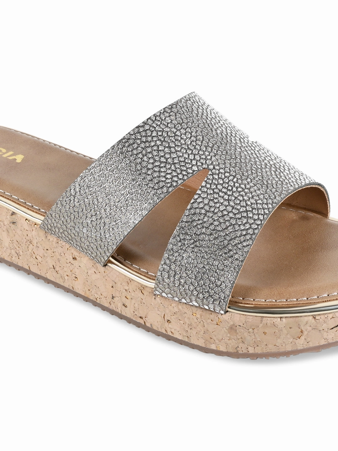 Flat Open Toe Shoes Rocia By Regal Antique Gold Women Casual Sandal