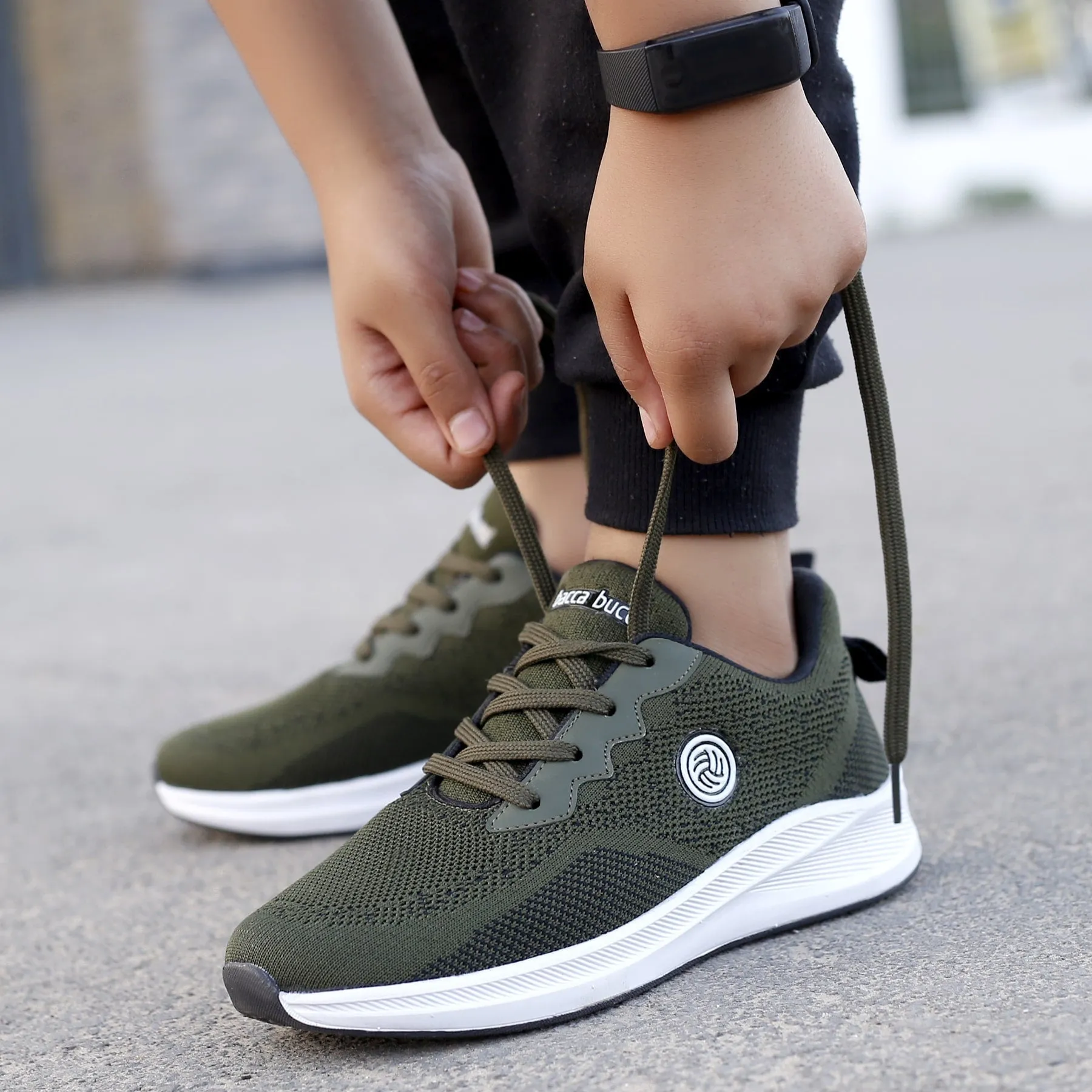 Arch Supporting Running Shoes Bacca Bucci Boys or Girls Essential Knit Running Sports Shoe (Age: 8 year to 12 years)