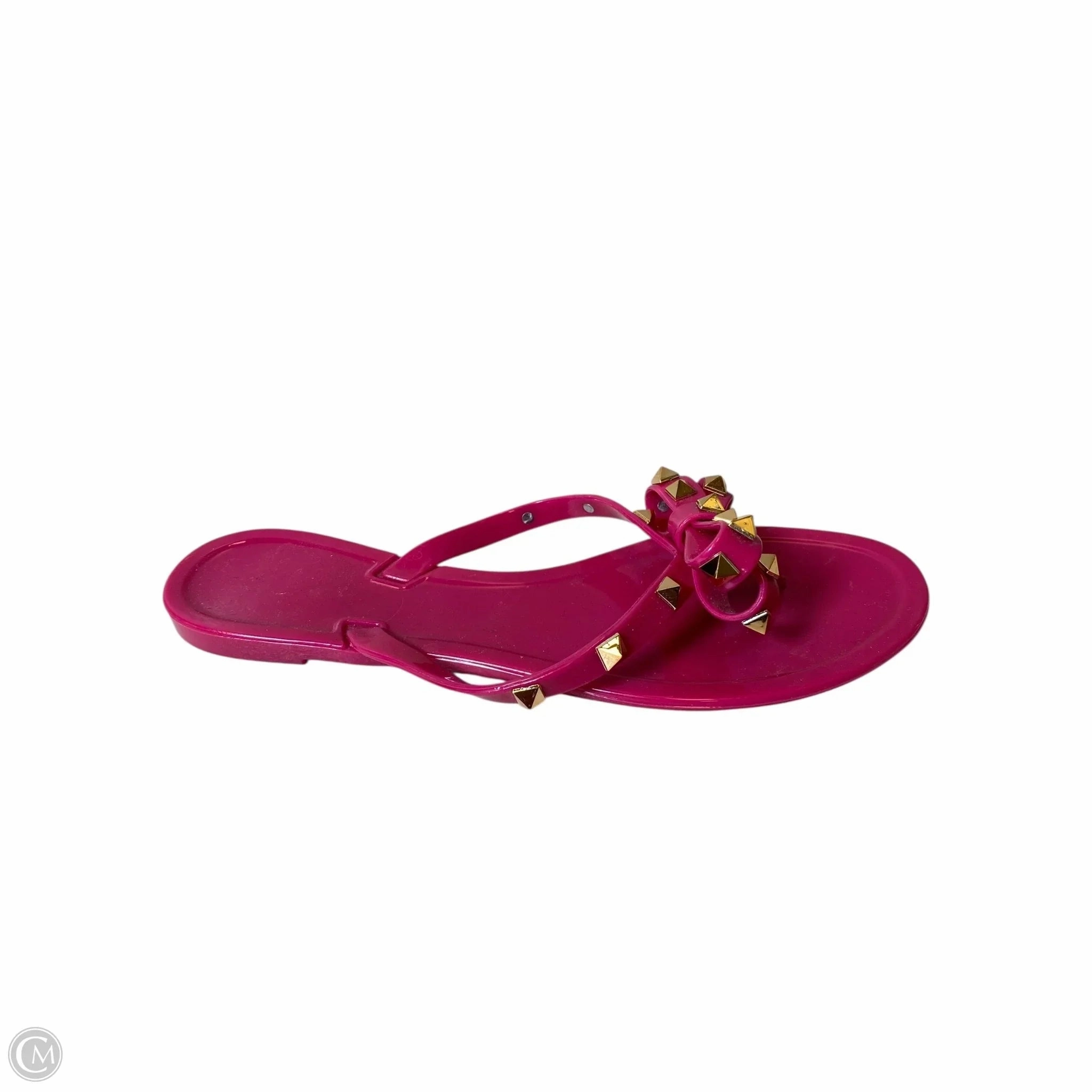 Really Comfortable Flip Flops Sandals Flip Flops By Cmc In Gold & Pink, Size: 8.5