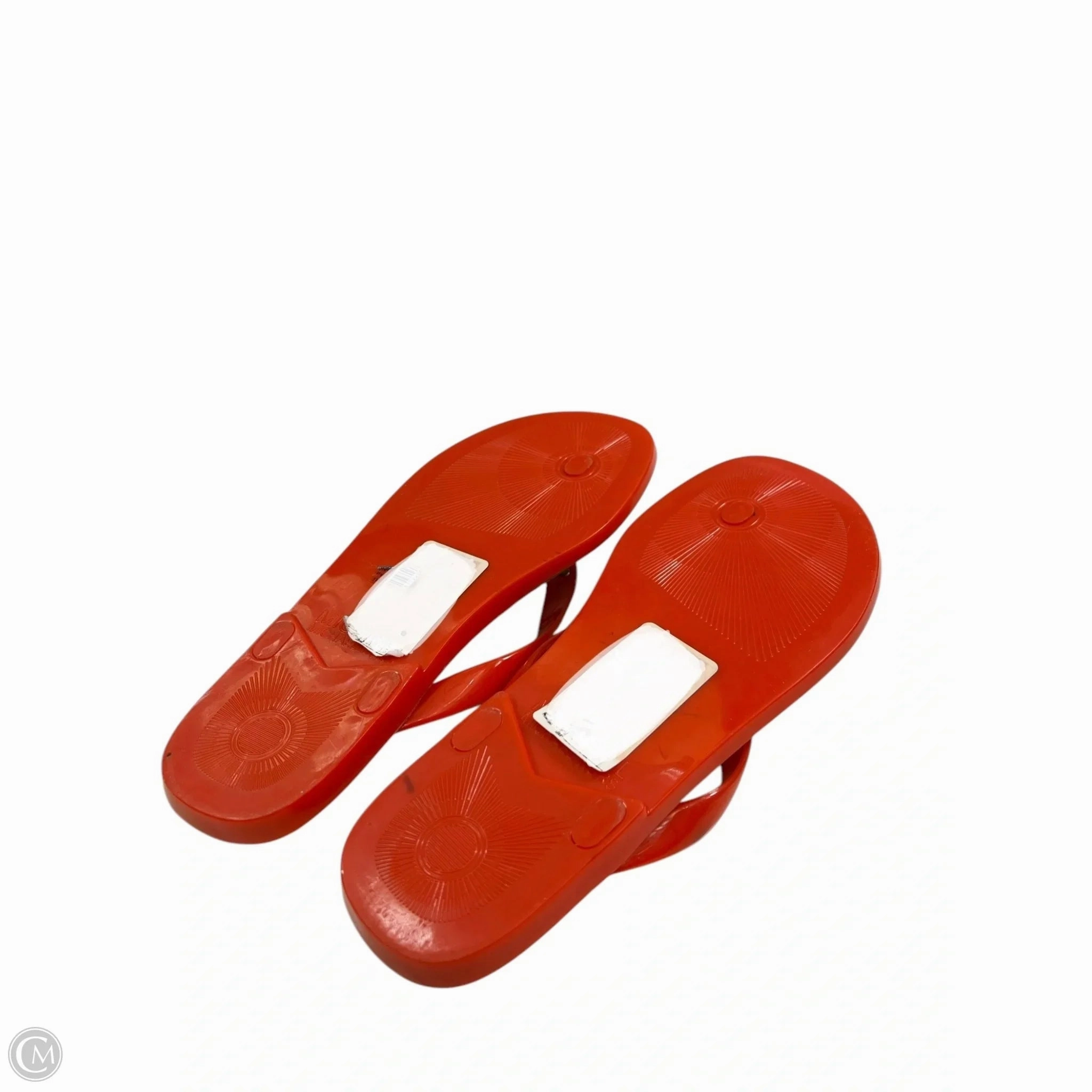 Sandals Flip Flops By Michael Kors In Orange, Size: 7.5 Super High Platform Flip Flops