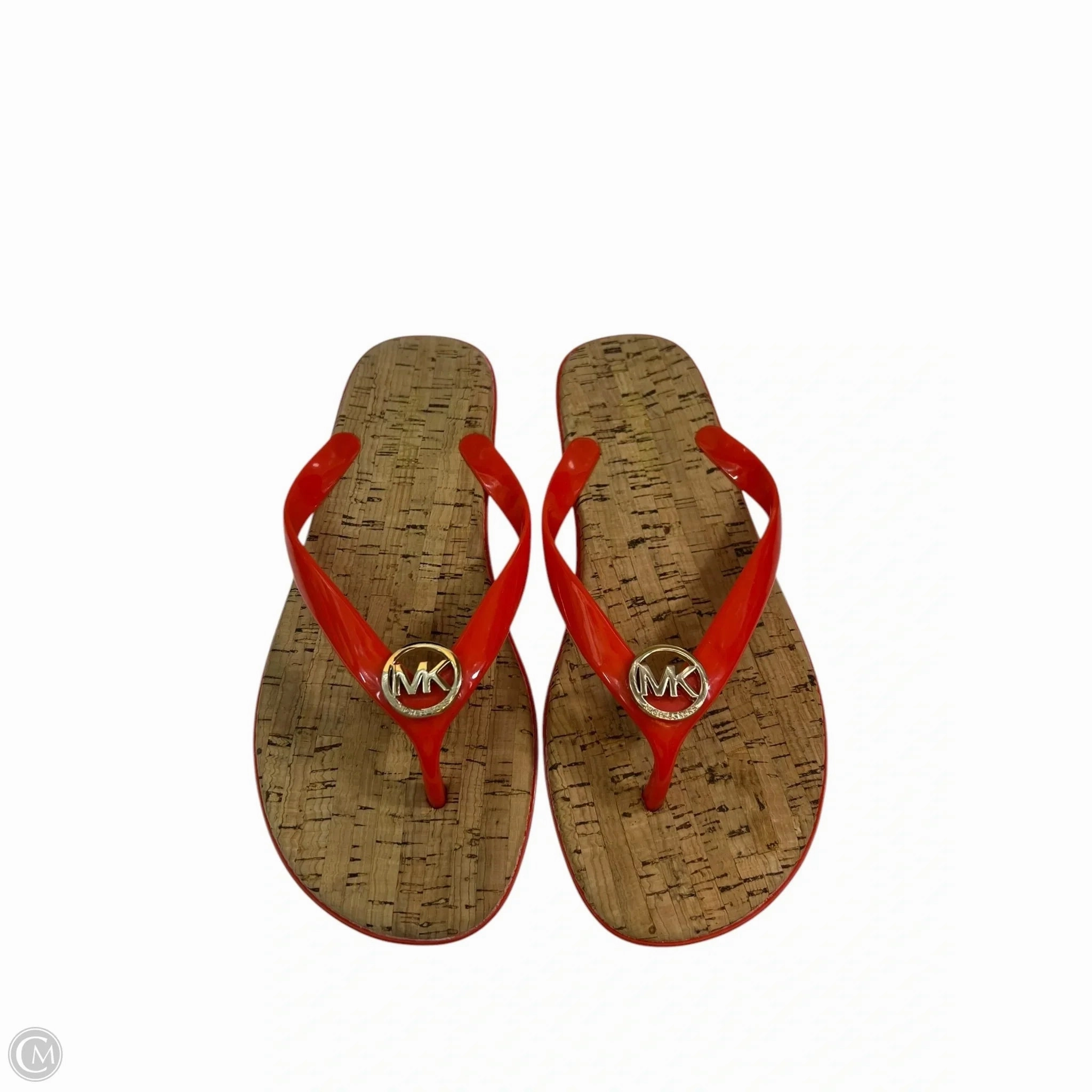 Sandals Flip Flops By Michael Kors In Orange, Size: 7.5 Toms Flip Flops