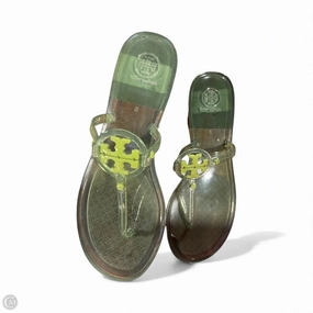 Sandals Flip Flops By Tory Burch In Green, Size: 9 Best Flip Flops For Heel Spurs