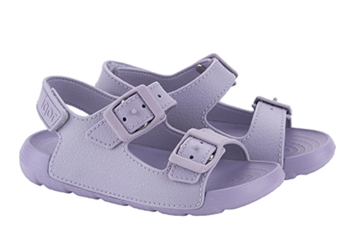 Igor Girl's Maui MC Sandals, Malva Closed Toe Flat Sandals