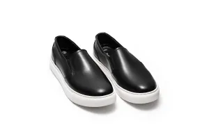 Coastal Slip Ons White Leather Slip Ons > Leather Slip Ons