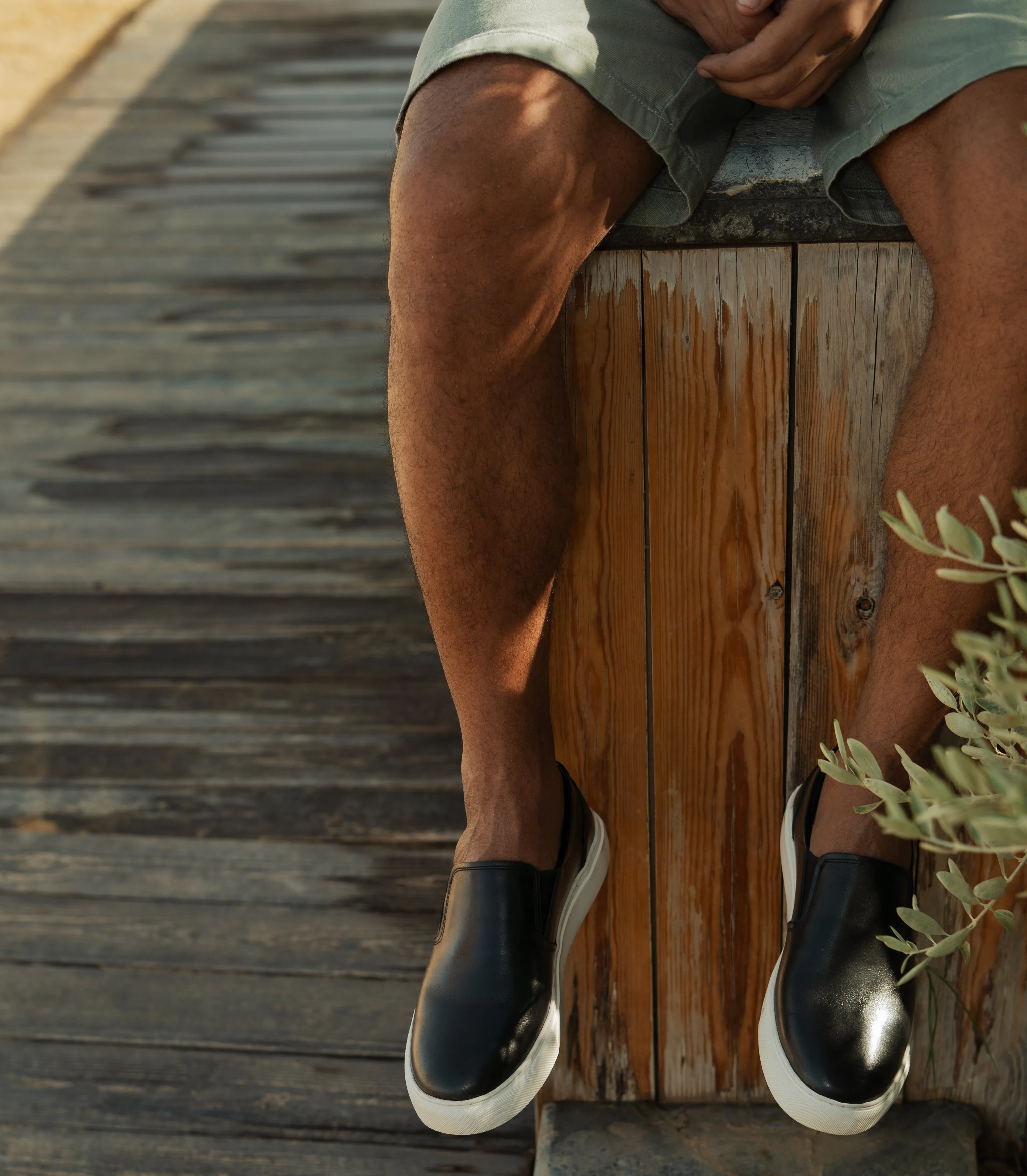 Leather Slip On Sneaker Toddler Coastal Slip Ons