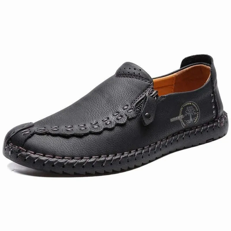 Harlow - Casual Leather Loafers Low Vamp Loafers