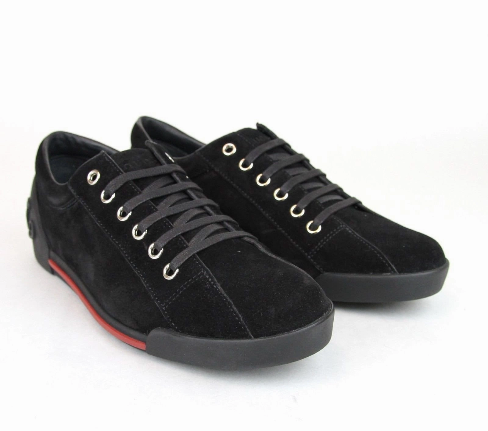 Round Toe Sneakers Gucci Sneakers - Gucci Women Black Sneakers Suede Trainer