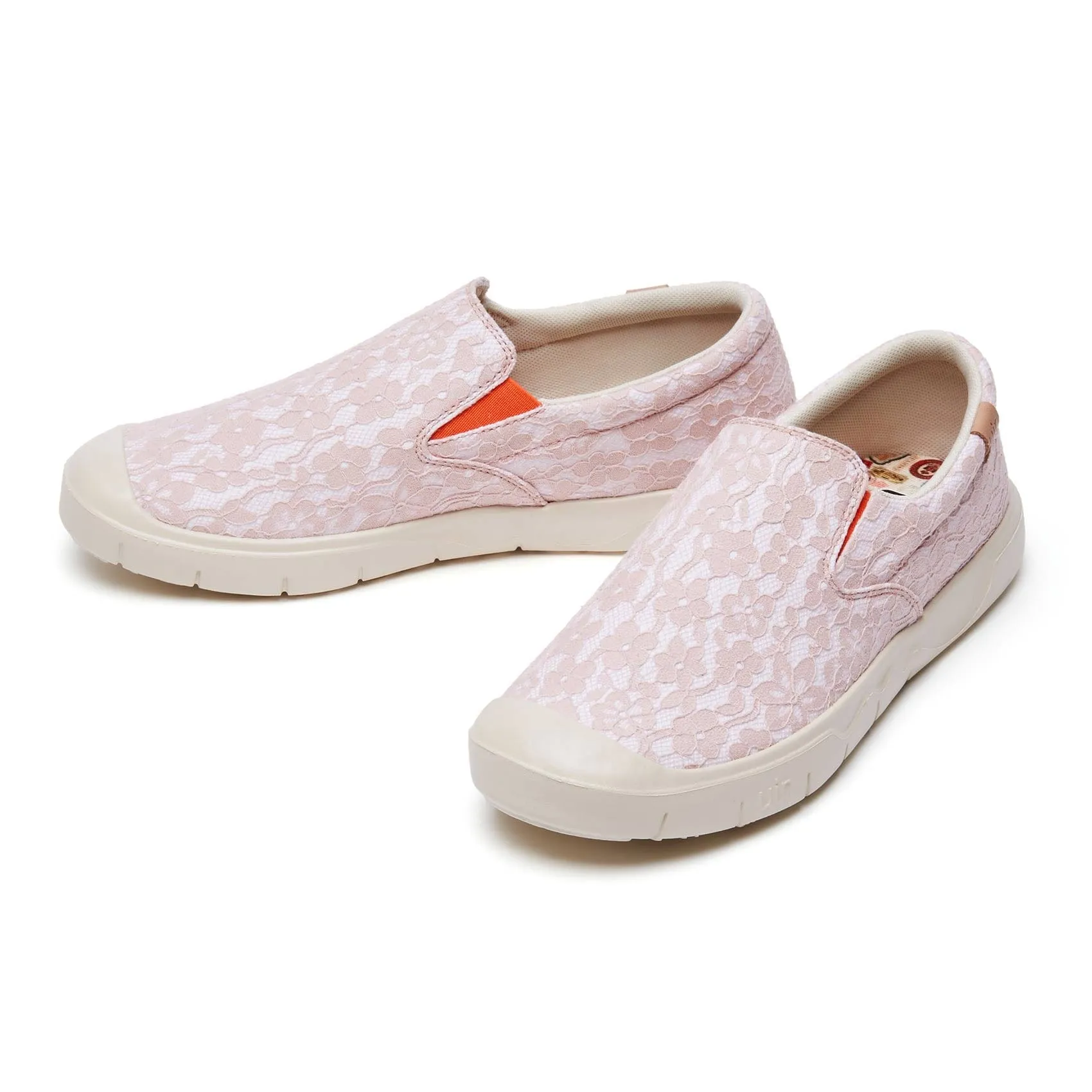 Pink Lace Cadiz I Women Good Sneakers For Bunions