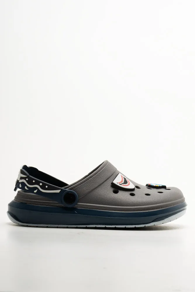 Shark Clogs Dark Grey Ghost 17 Running Shoes