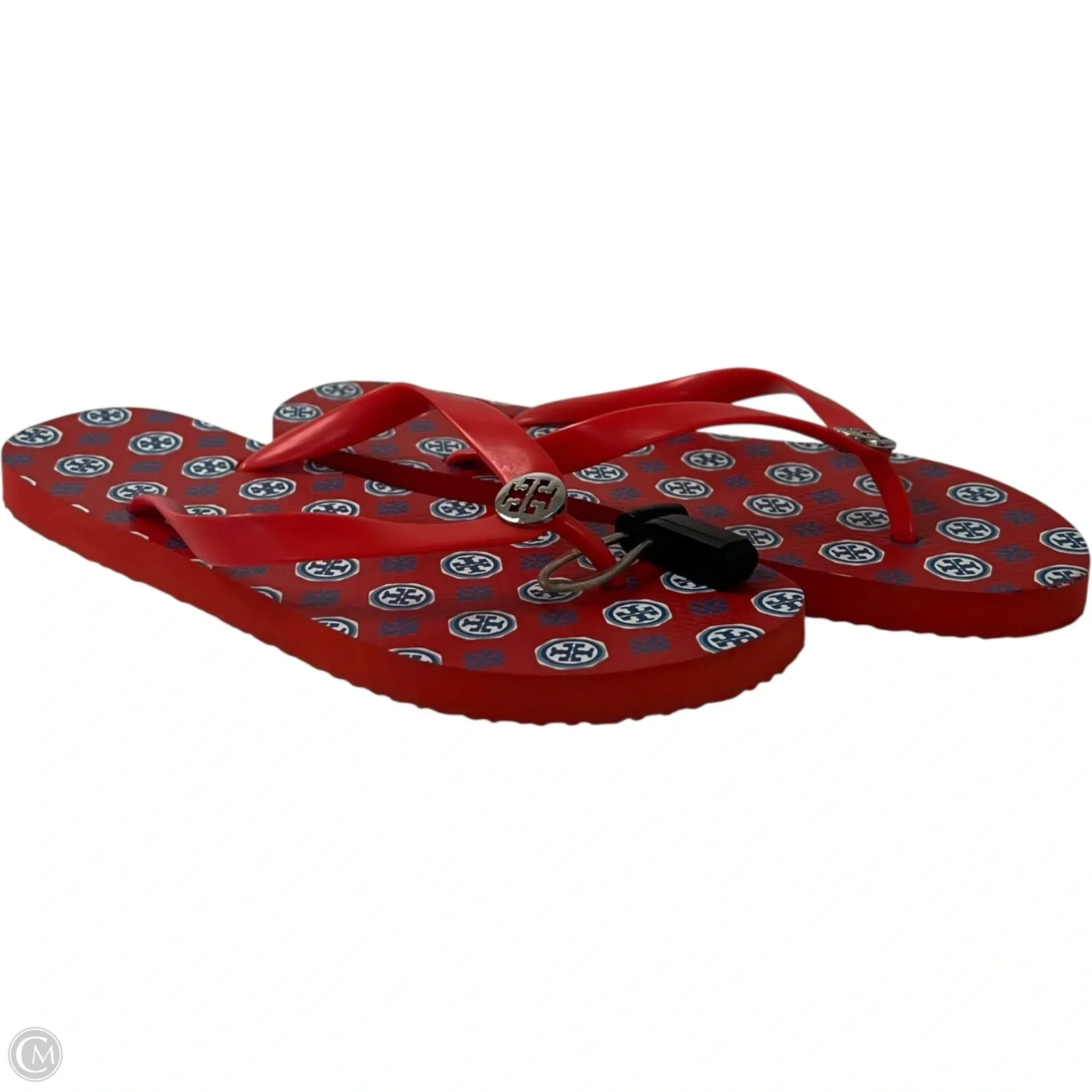Sandals Designer By Tory Burch In Red, Size: 10 Workout Flip Flops