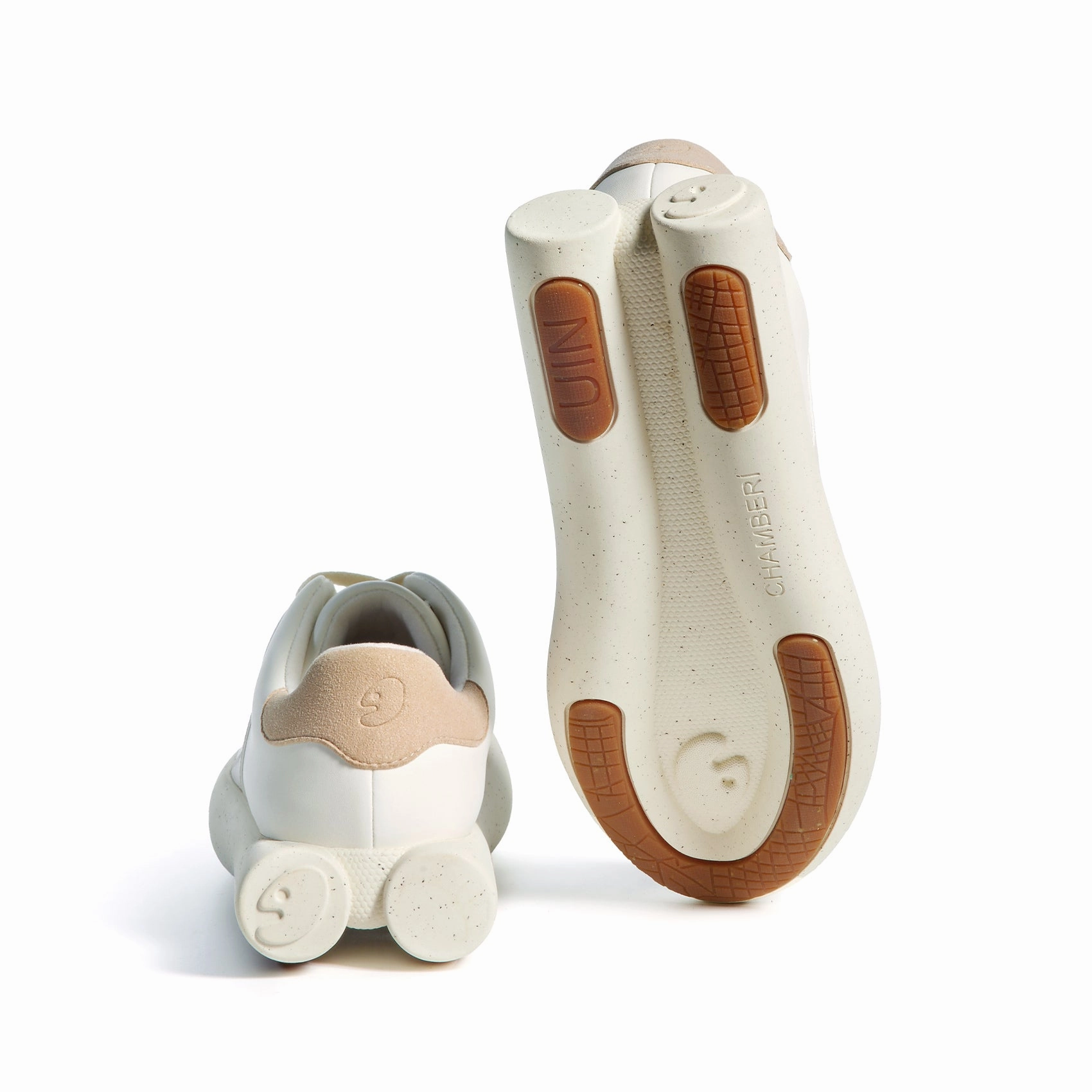 Leather Sneakers High Top Shell White Chambry 2 Women