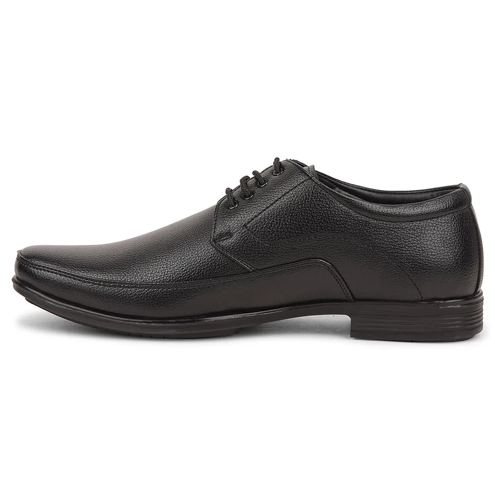 High Quality Dress Shoes Fortune Black Formal Lacing Derby Shoes For Men UVL-134 By Liberty