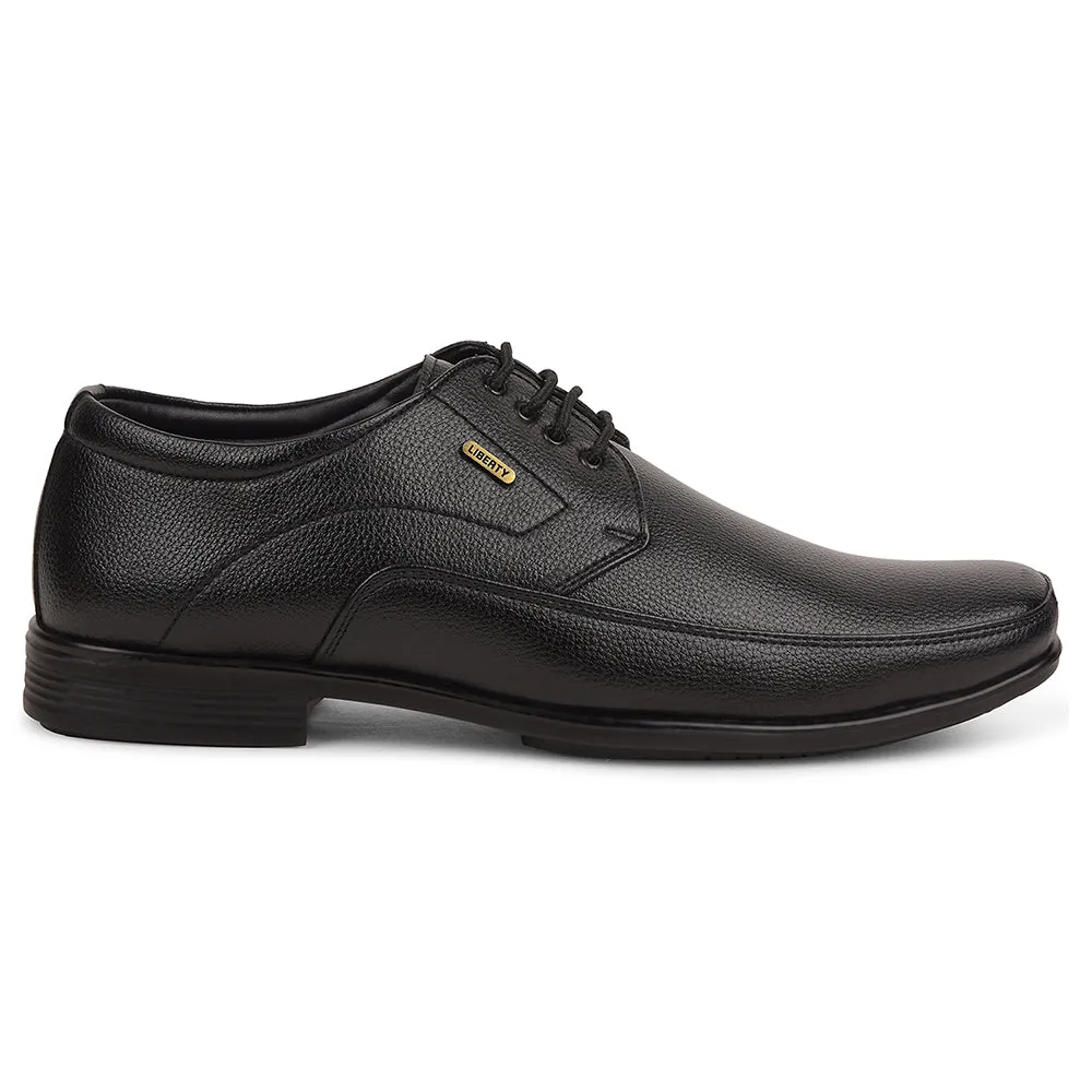 Dress Lace Up Shoes Fortune Black Formal Lacing Derby Shoes For Men UVL-134 By Liberty