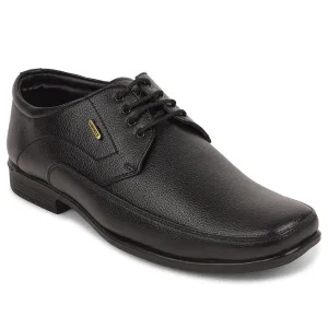 Best Dress Shoes With Jeans Fortune Black Formal Lacing Derby Shoes For Men UVL-134 By Liberty