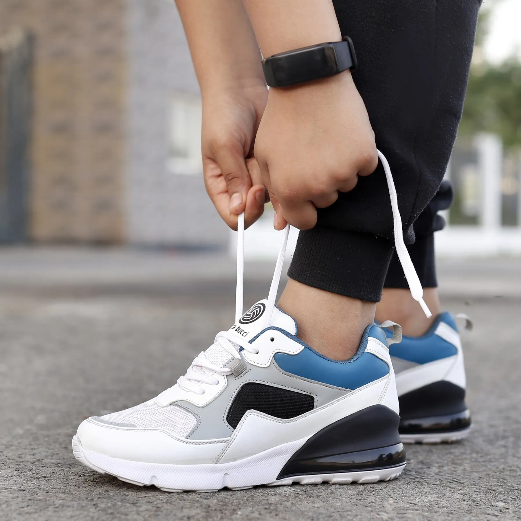 Bacca Bucci Boys or Girls Urban Retro Blocked Fashions Sneakers (Age : 8 to 12 Years) Picture Of A Running Shoe