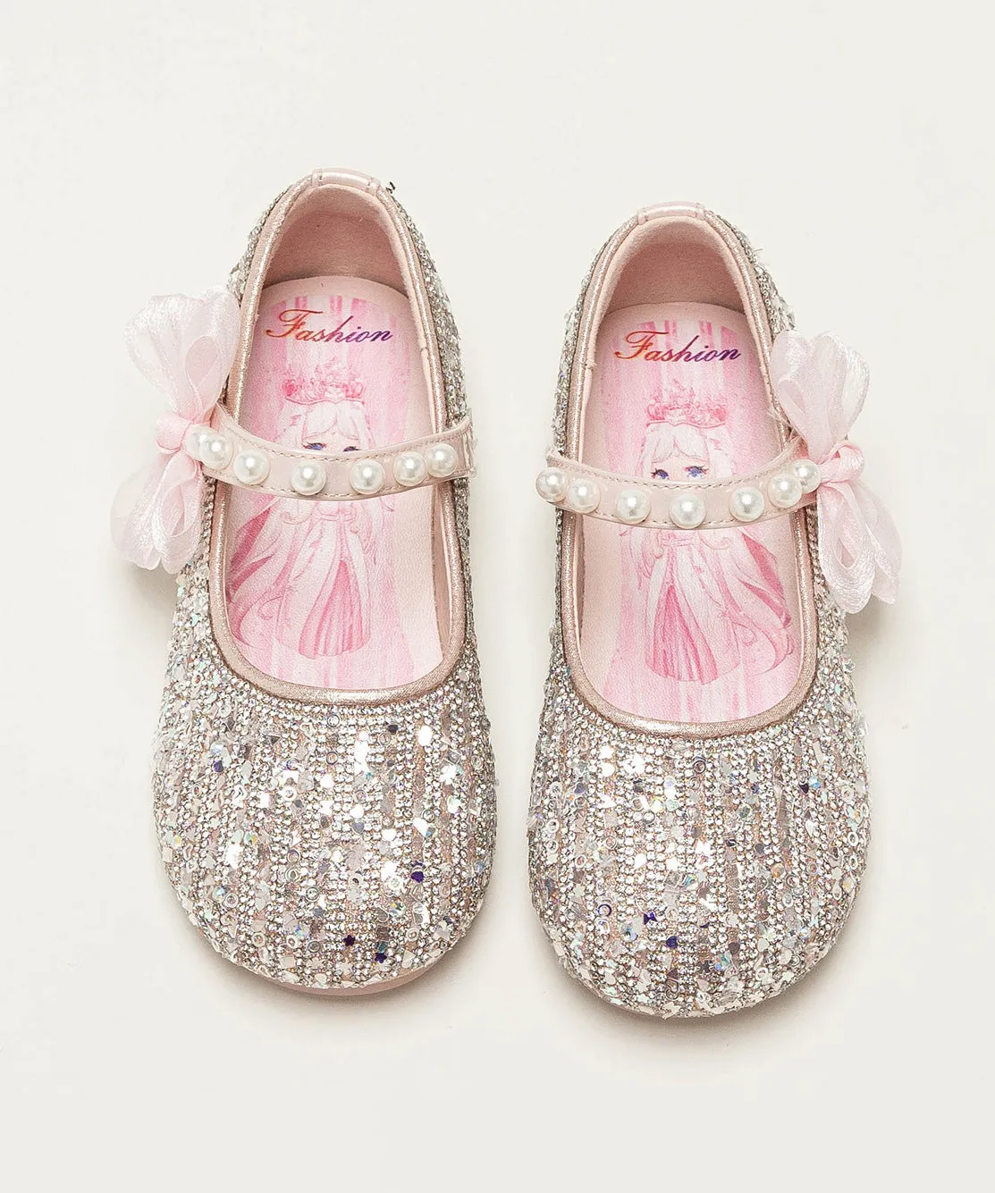 Shoes 2025 Beige Soft New Bottom Zircon Princess Girls' High Pronation Running Shoes