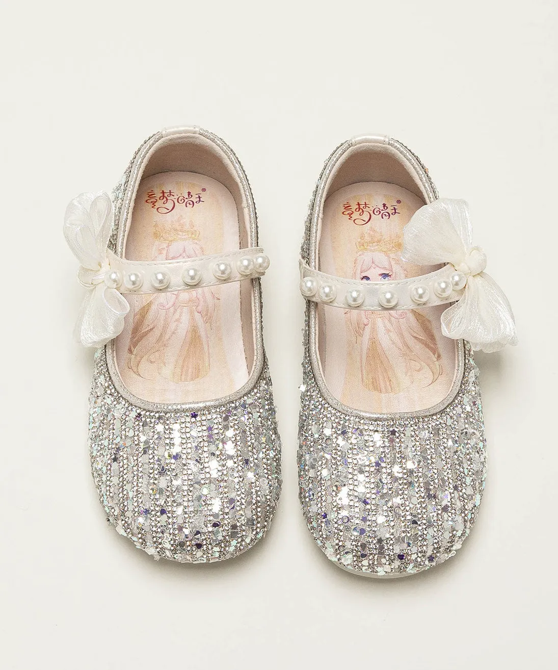 Shoes 2025 Beige Soft New Bottom Zircon Princess Girls'