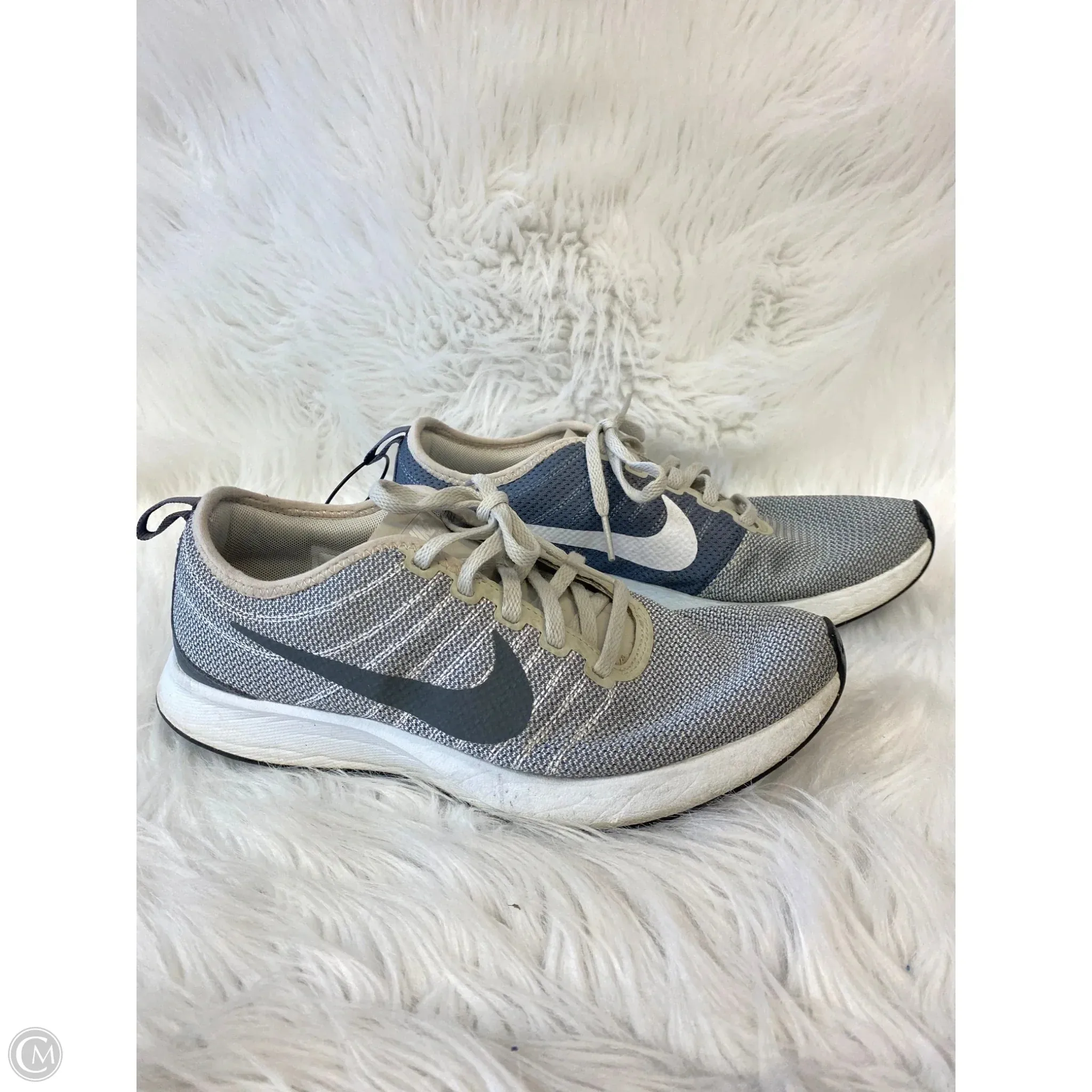 Nike Shoes Mesh Shoes Athletic By Nike In Grey & White, Size: 9