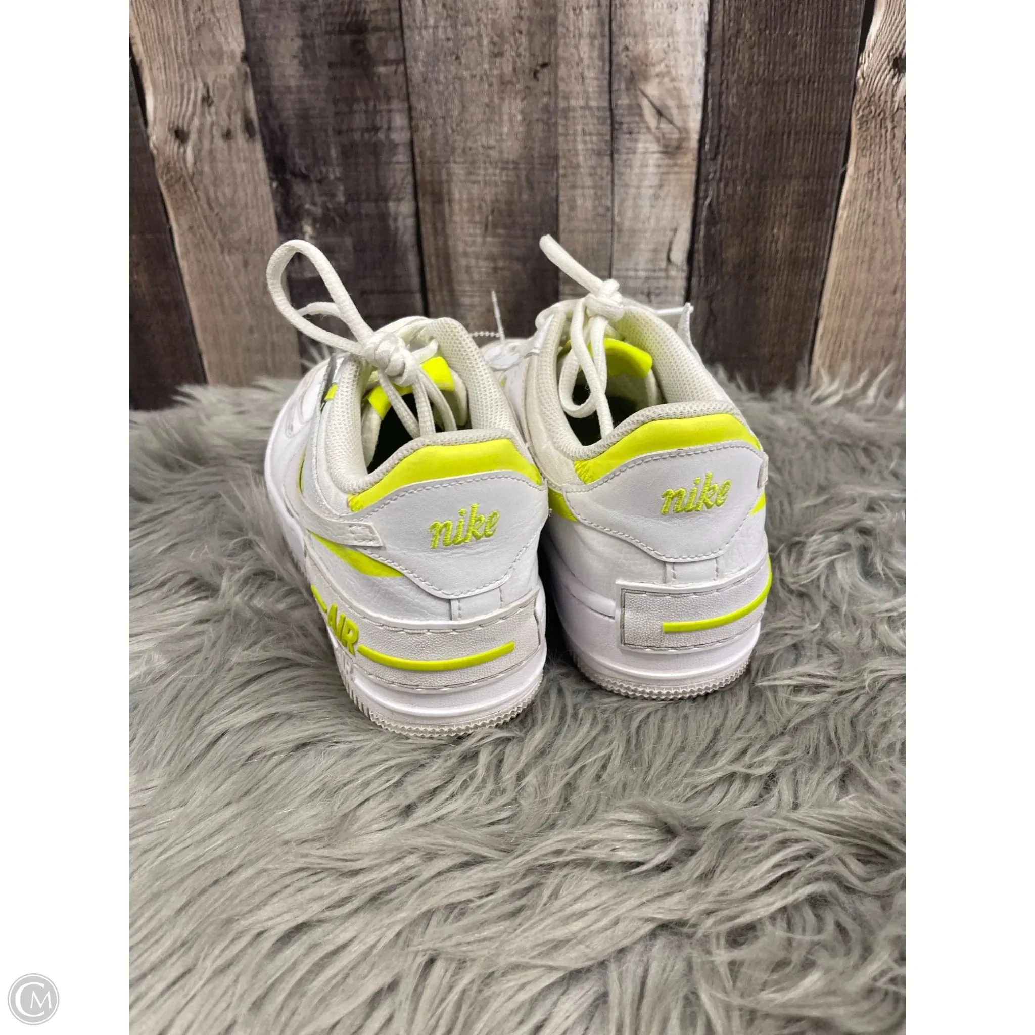 Gangster Nike Shoes Shoes Athletic By Nike In White & Yellow, Size: 7.5