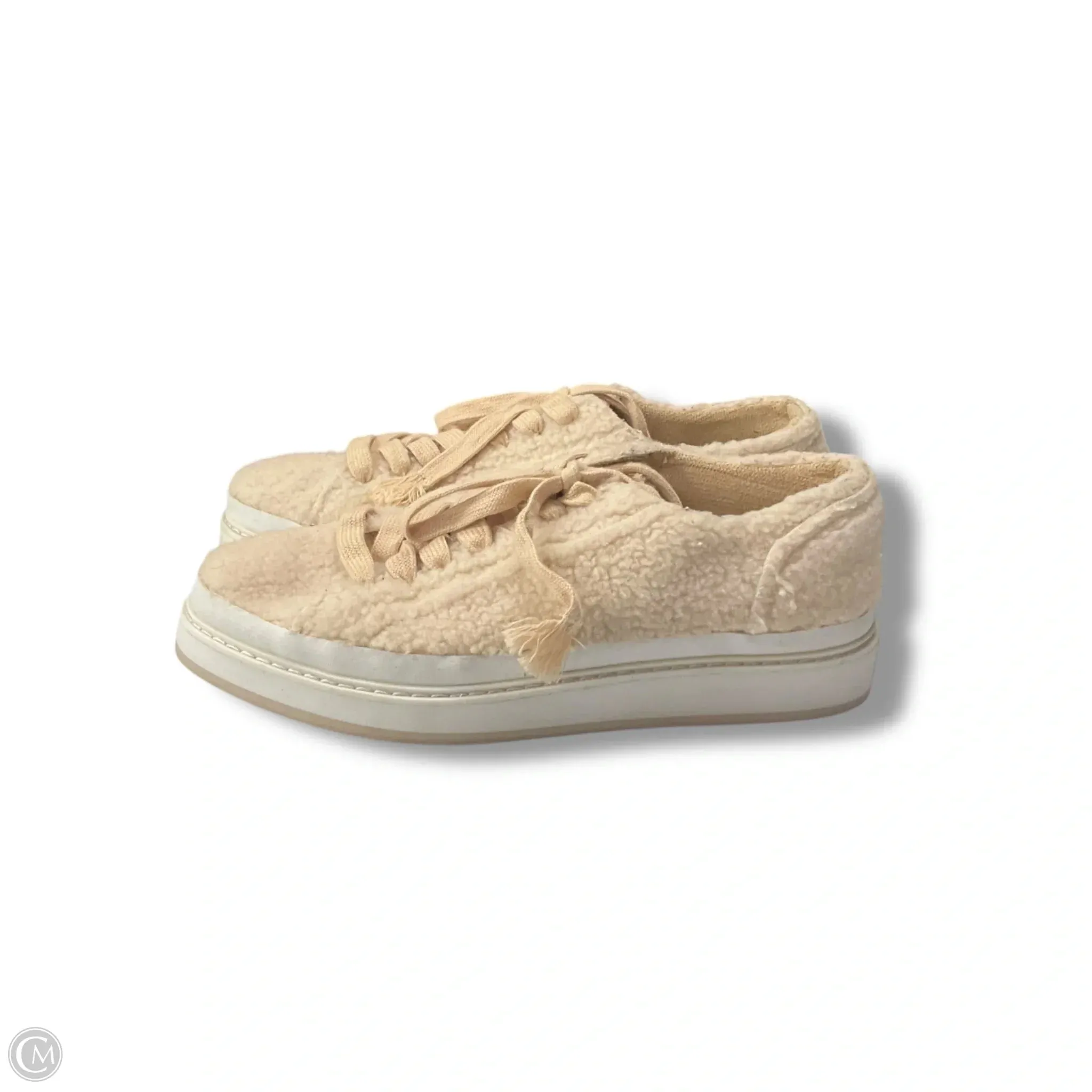 Sneakers To Play Tennis Shoes Sneakers By Zara Women In Cream, Size: 9