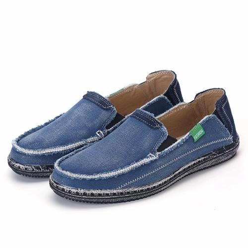 West Louis Men Summer Slip On Flats Loafers Loose Loafers