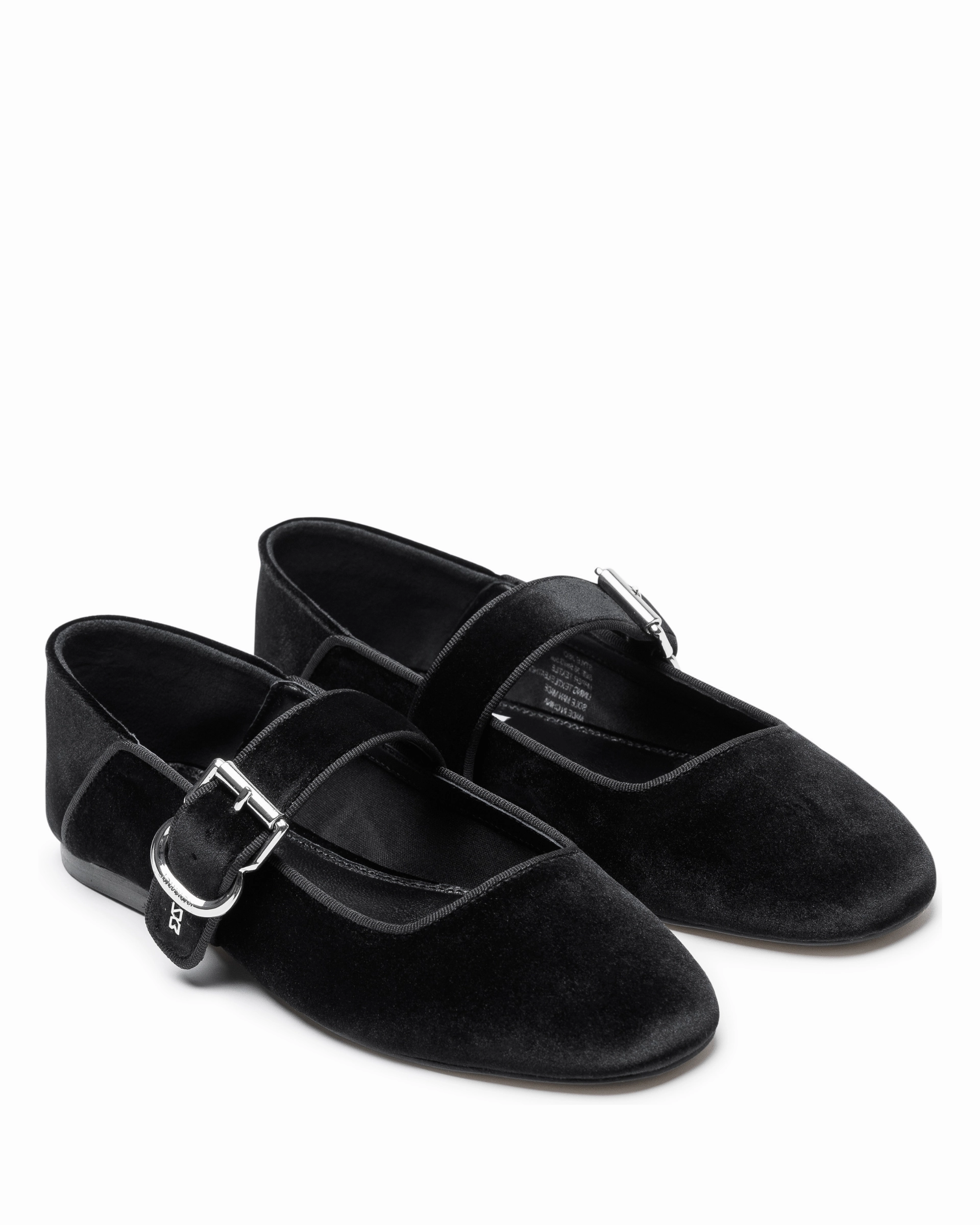 Jiso Black Velvet Sneakers With Rhinestones