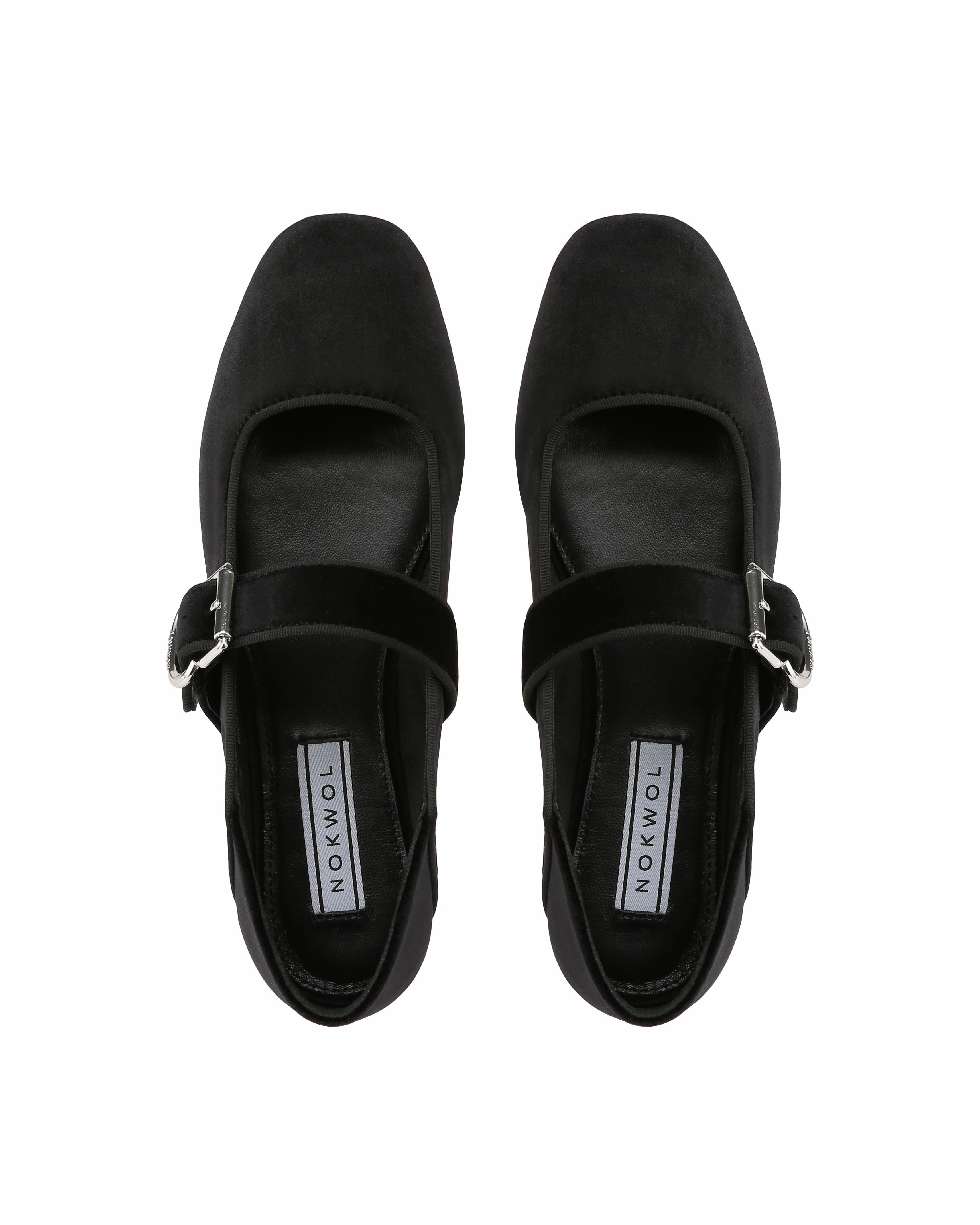 Jiso Black Velvet Gola Metallic Sneakers