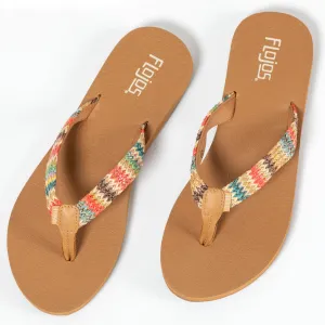 Flojos&reg; Juno Weave Flip Flops Platform Slip On Clogs