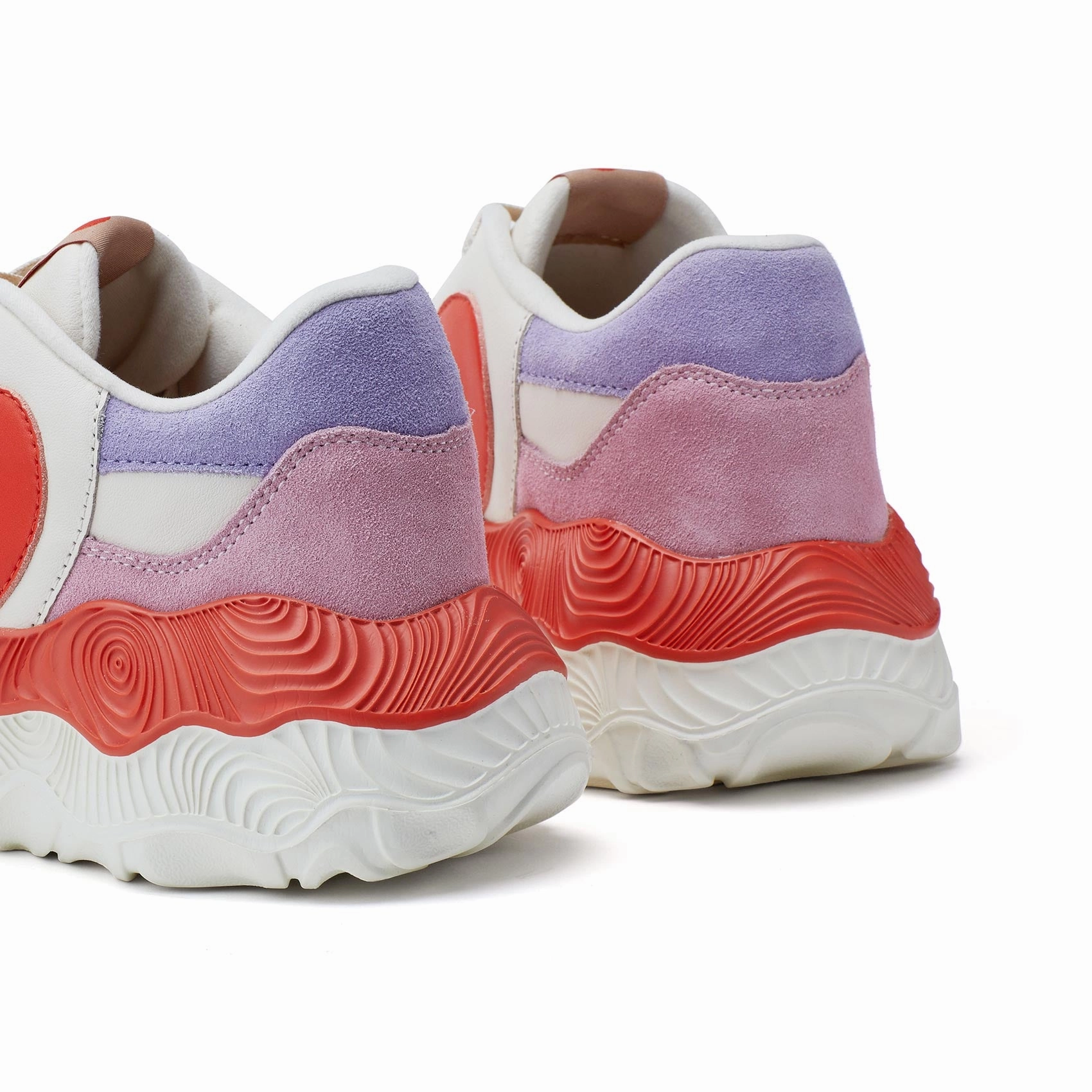 Cranberry Red Teide Park I Women Gola Cyclone Leather Sneakers