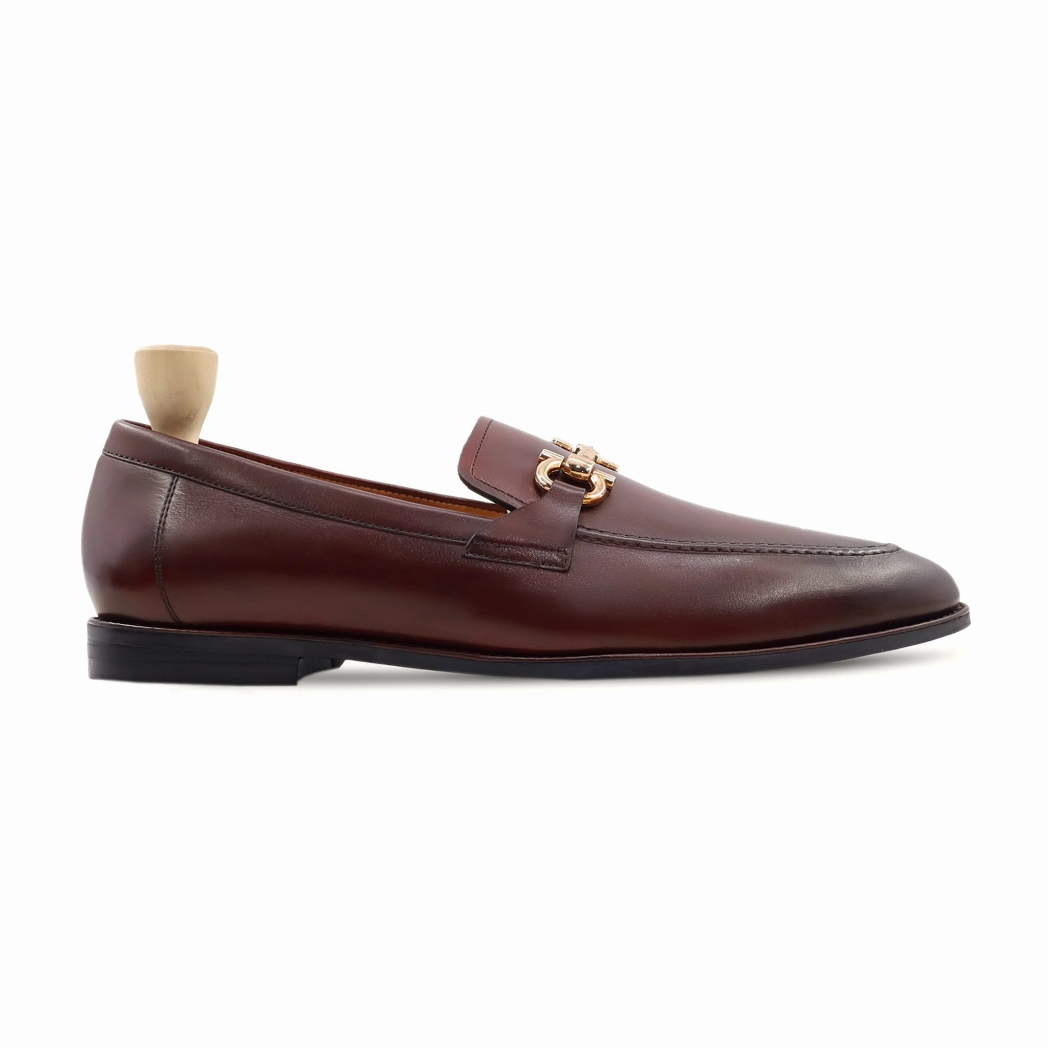 Essen - Men's Oxblood Calf Leather Loafer Loafers And Skirt Outfit