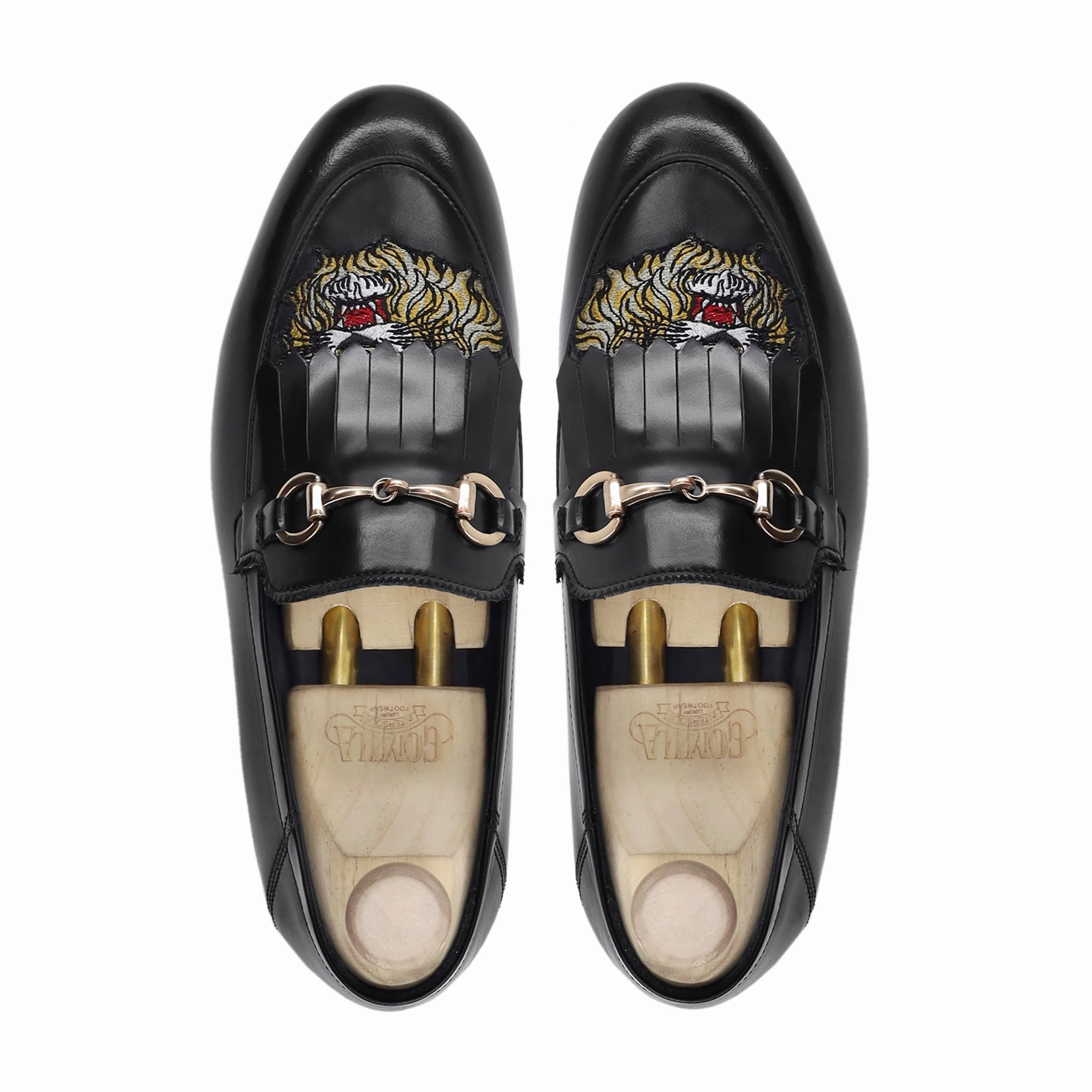 Simpson - Men's Black Calf Leather Loafer Flattered Bonbon Loafers