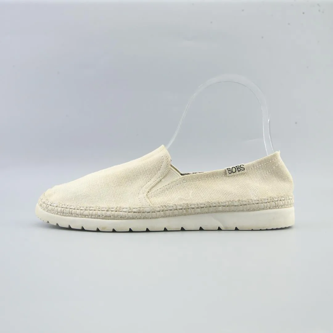 SKECHERS BOBS Women Leather Shoes Flats Slip On Loafers