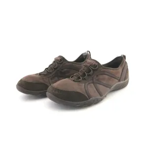 SKECHERS  BREATHE EASY BROWN DARK TAUPE Backless Slip-on Shoes
