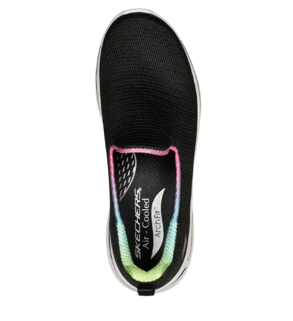 SKECHERS GOWALK ARCH FIT - WILD ENERGY - 124867 - BKHP Flats Macys Shoes