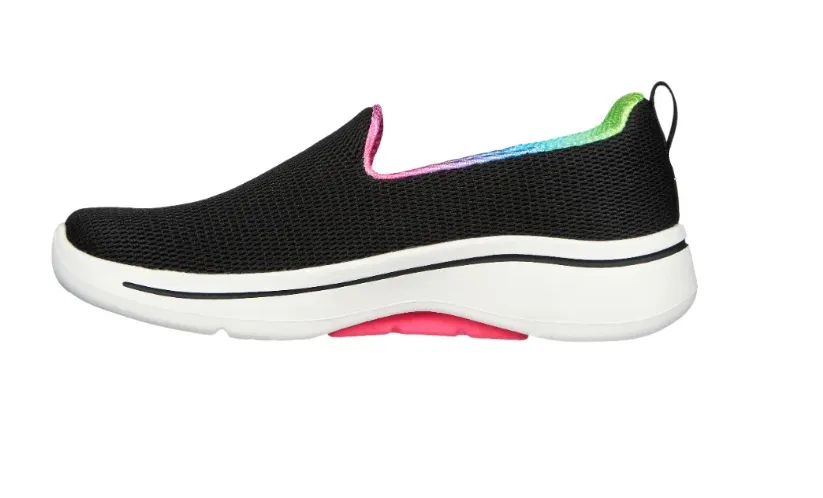 SKECHERS GOWALK ARCH FIT - WILD ENERGY - 124867 - BKHP Flat Comfortable Bridal Shoes