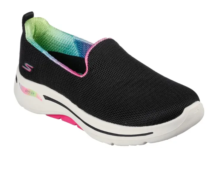 SKECHERS GOWALK ARCH FIT - WILD ENERGY - 124867 - BKHP Waterproof Mountain Bike Shoes For Flat Pedals