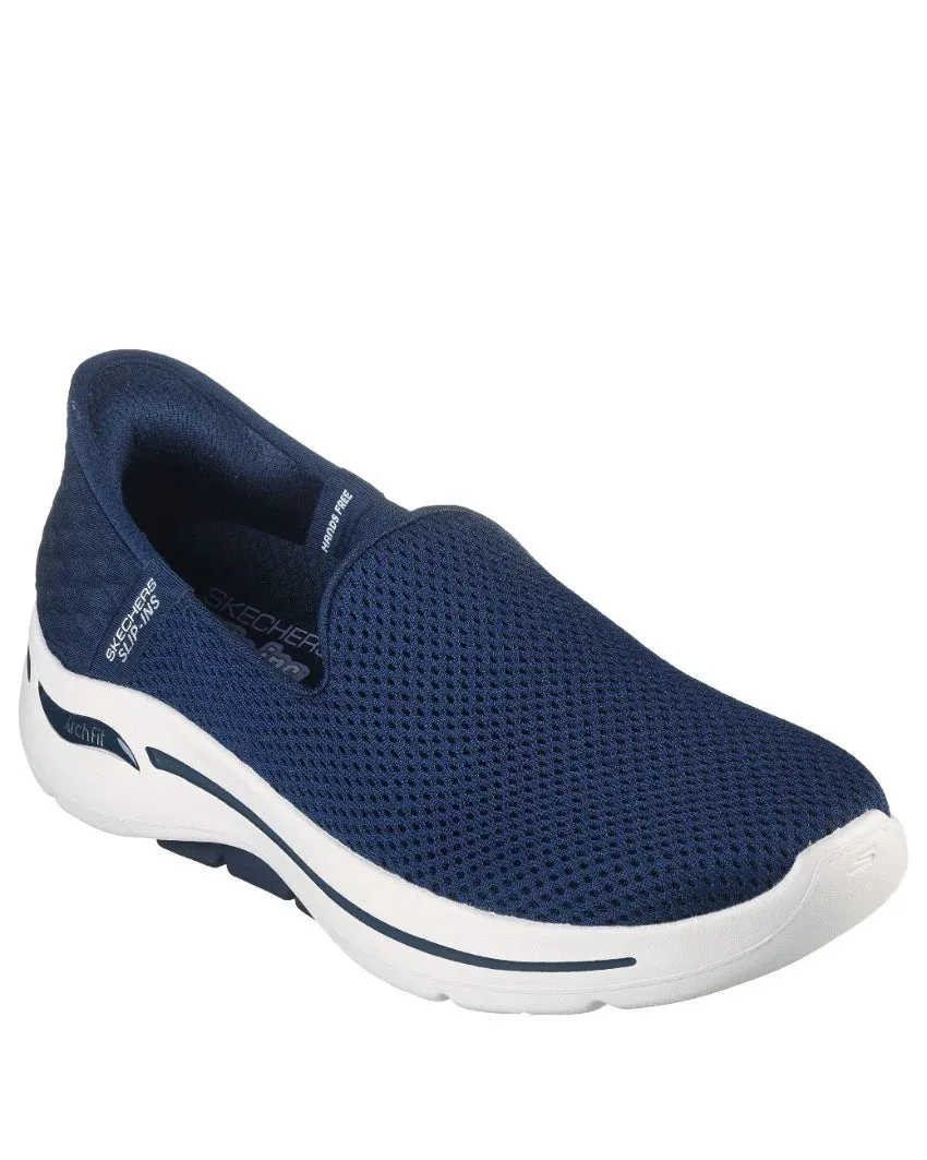 SKECHERS SLIP-INS: GO WALK ARCH FIT - SUMMER VIEWS - 124879 - NVW Frame Flat Shoes