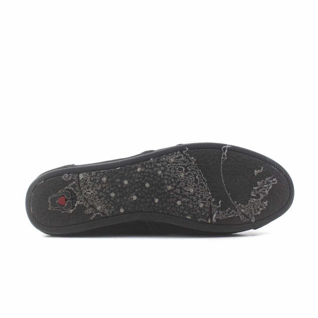 SKECHERS BOBS PLUSH - PEACE AND LOVE Slip On Bow Sneakers