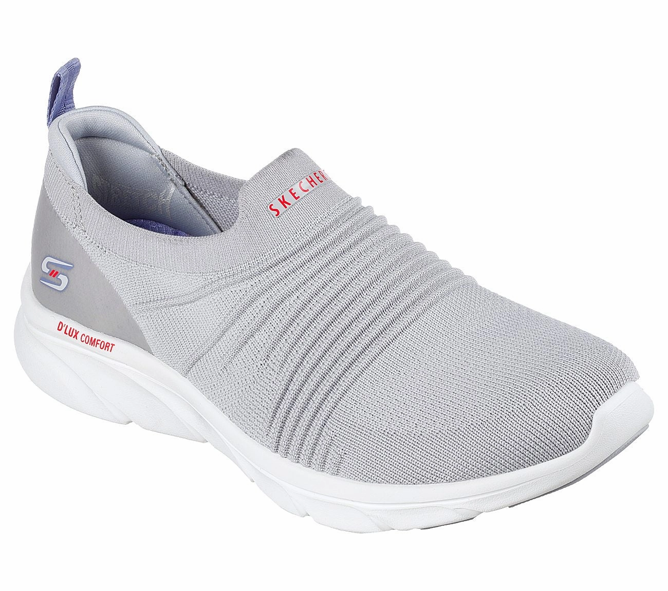 Lifting In Flat Shoes SKECHERS D'LUX COMFORT - GLOW TIME - 104339 - GRY